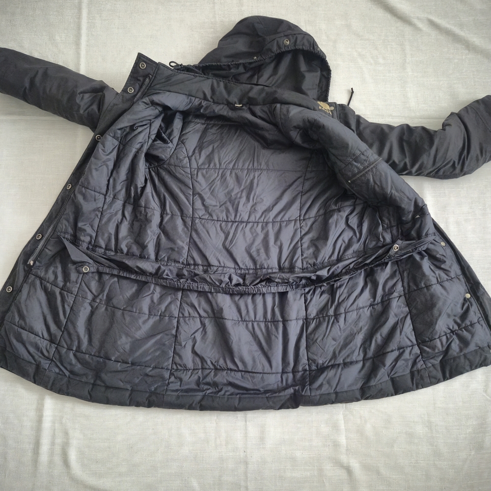 KANUK Parka,Black Hooded Winter Coat, Mid Lengthwith Bonus Kanuk Scarf,  S Large - Picture 11 of 12